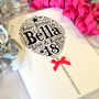 Personalised Happy Birthday Balloon Sparkle Card, thumbnail 5 of 12