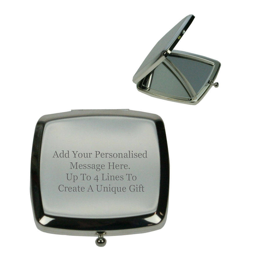 elegant engraved square compact mirror by giftsonline4u ...