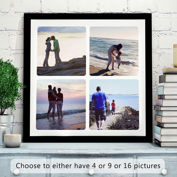 Personalised Photo Collage Canvas Or Print, 8 of 10