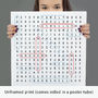 Personalised Word Search Art, thumbnail 5 of 6