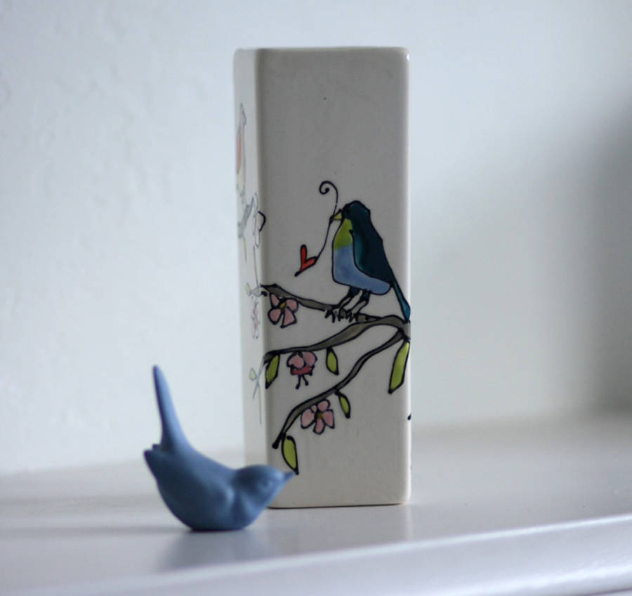 personalised small square vase by gallery thea