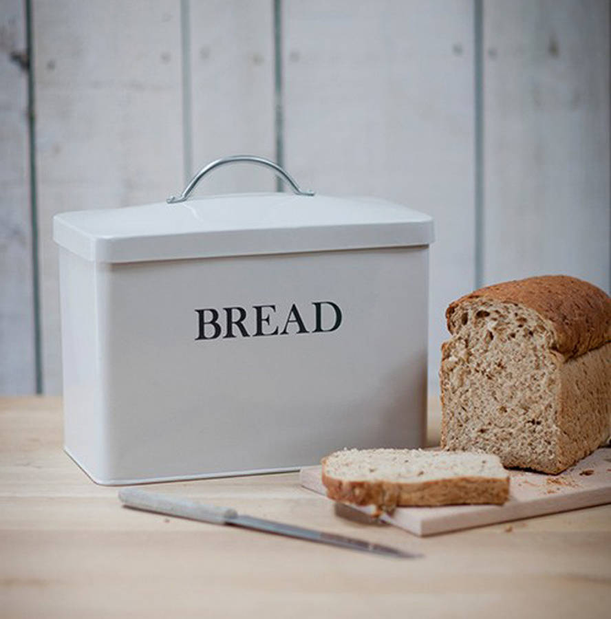 Bread Bin In Chalk White By Garden Selections