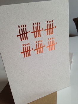 30th Birthday Card With Copper Foiled Candles, 2 of 2