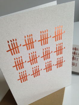 60th Birthday Card With 60 Copper Foiled Candles, 2 of 2