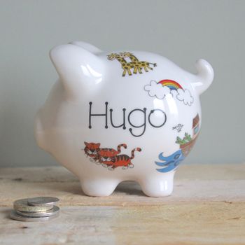Personalised Piggy Bank For Boys, 2 of 8