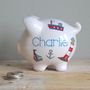 Personalised Piggy Bank For Boys, thumbnail 7 of 8