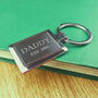 New Dad/Daddy Personalised Birth Year Engraved Keyring, thumbnail 2 of 3