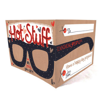 Funny Valentine's Day Card Glasses For Him Or Her, 3 of 3
