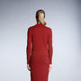Olivia Red Merino Wool Dress, thumbnail 3 of 3