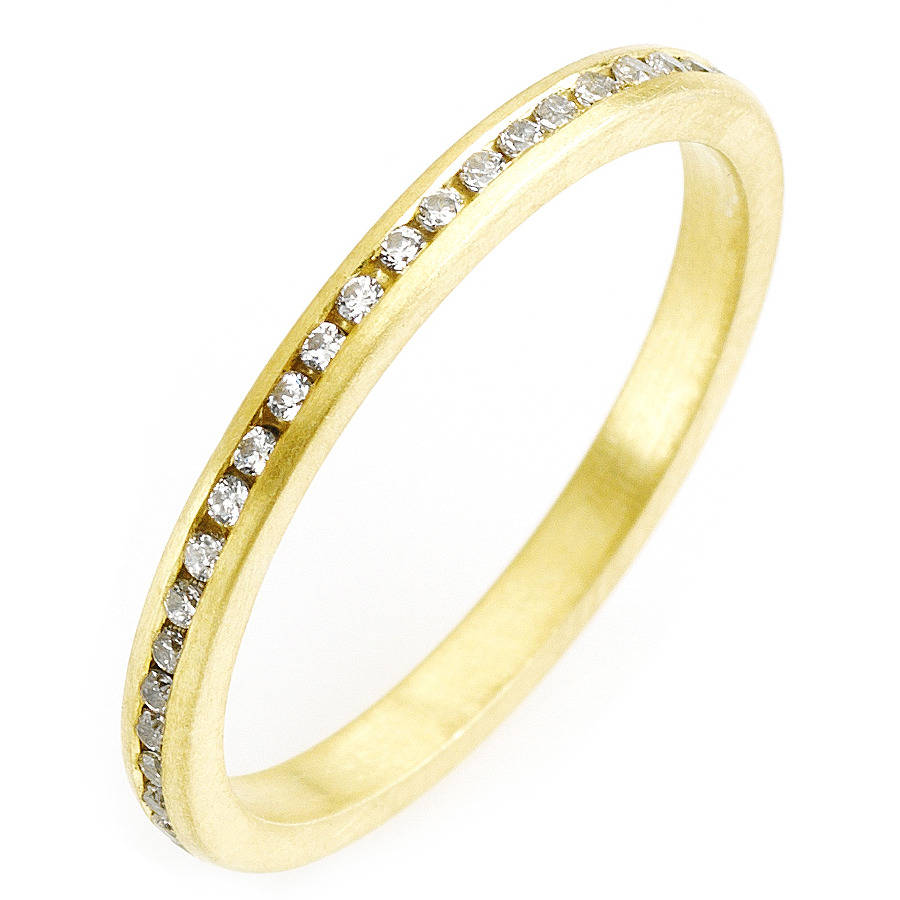 skinny diamond eternity ring by alison macleod | notonthehighstreet.com