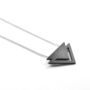 Silver Deco Triangle Necklace, thumbnail 1 of 4