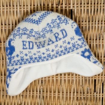Personalised Knitted Goose Hat, 2 of 3