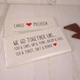 Couples Valentine Personalised Chocolate Bar, thumbnail 2 of 4