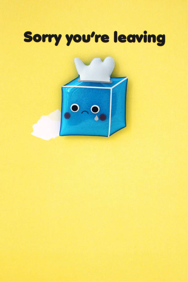 Sorry You're Leaving Jelly Card By Pango Sorry You're Leaving Jelly Card By Pango