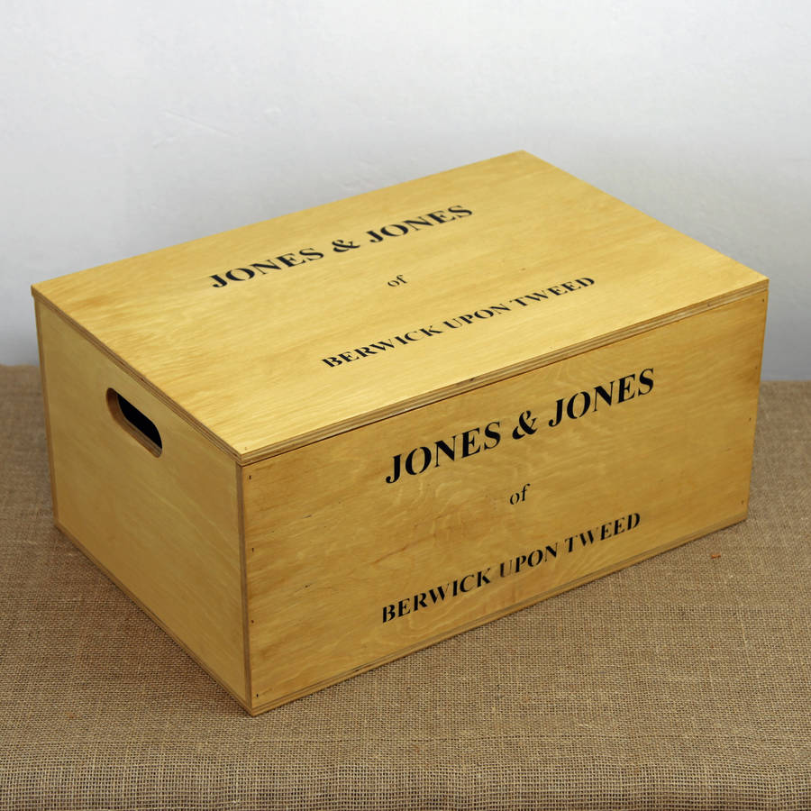 Large Wooden Tea Chest Of Elephants By Jones and Jones of Berwickupon