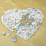 Personalised Heart Postcode Map Jigsaw, thumbnail 3 of 7