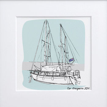 Personalised Boat Illustration, 3 of 8