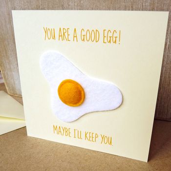 Handmade “You Are A Good Egg” Valentine's Day Card, 2 of 4