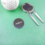 Personalised Golf Pitch Mark Repairer And Ball Marker, thumbnail 2 of 2