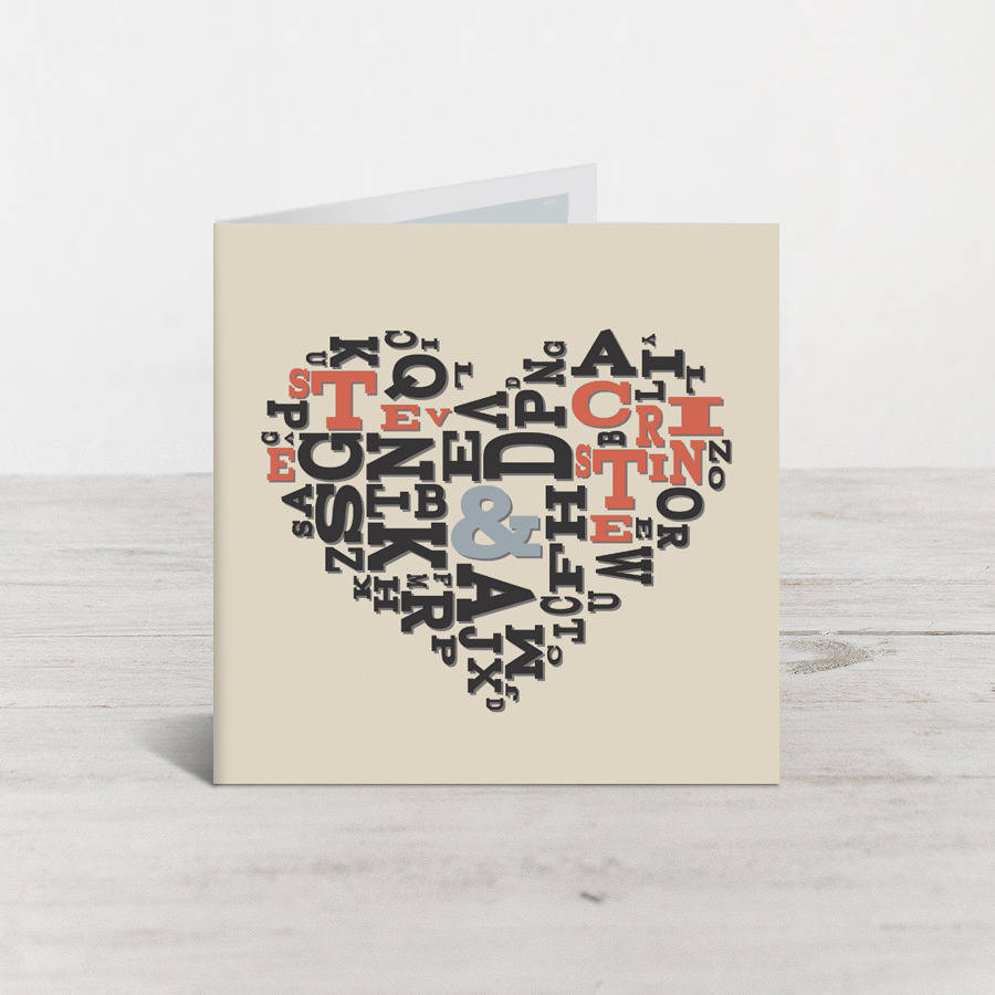 Personalised Love Letters Card By The Book Of Everyone 