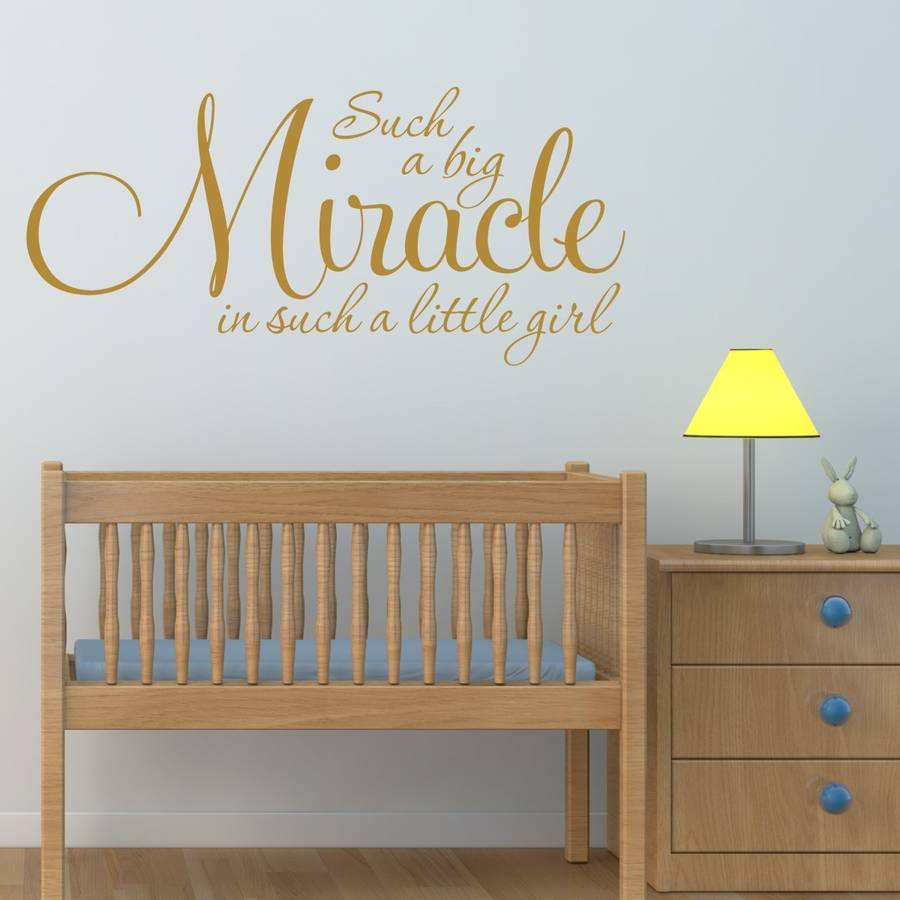 girl's nursery quote wall sticker by mirrorin ...