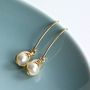 All Wrapped Up Pearl Long Earrings, thumbnail 2 of 11
