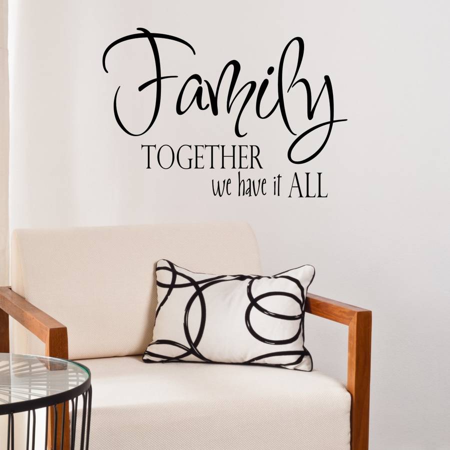 Family Quote Vinyl Wall Sticker By Mirrorin 