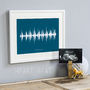 Personalised Voice Or Song Sound Wave Print, thumbnail 4 of 7