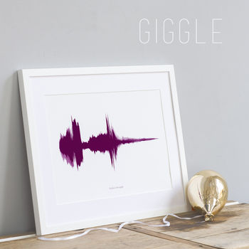 Personalised Voice Or Song Sound Wave Print, 6 of 7