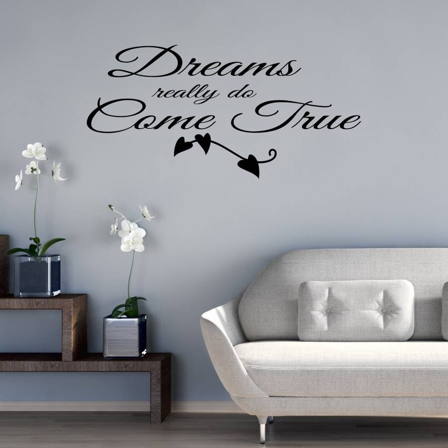 dreams really do come true wall sticker by mirrorin ...