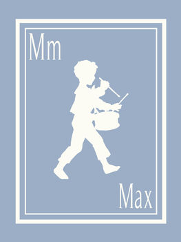 Personalised Drummer Boy Silhouette Print, 4 of 7