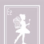 Personalised Fairy Girl Silhouette Print, thumbnail 8 of 8