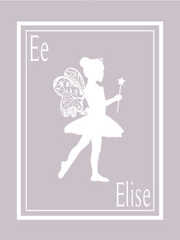Personalised Fairy Girl Silhouette Print, 8 of 8