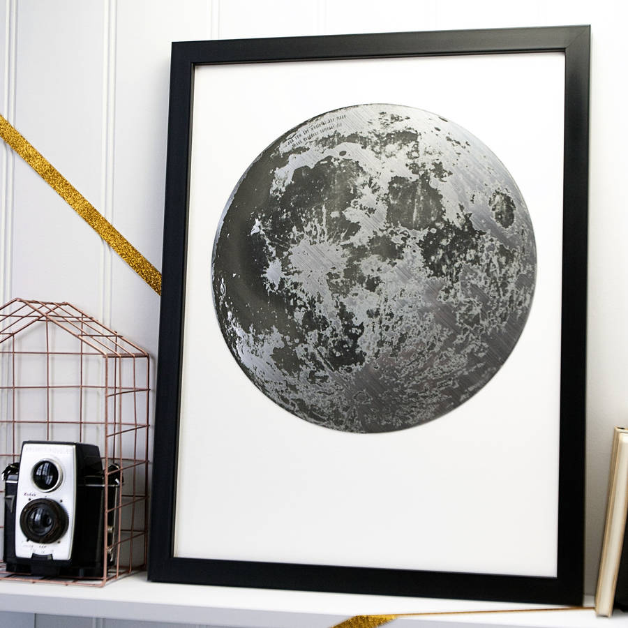 Full Moon Metallic Art Print By Betsy Benn | notonthehighstreet.com