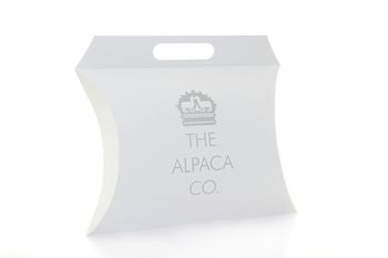 The Alpaca Co. Crest Scarf Raspberry, 5 of 5