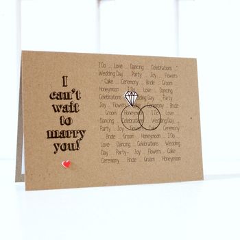 I Can't Wait To Marry You, Wedding Day Card, 2 of 4