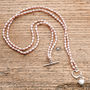 Double Strand Rice Pearl Necklace And Silver Heart, thumbnail 1 of 4