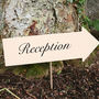Personalised Wedding Direction Sign, thumbnail 2 of 4
