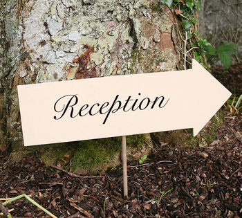 Personalised Wedding Direction Sign, 2 of 4