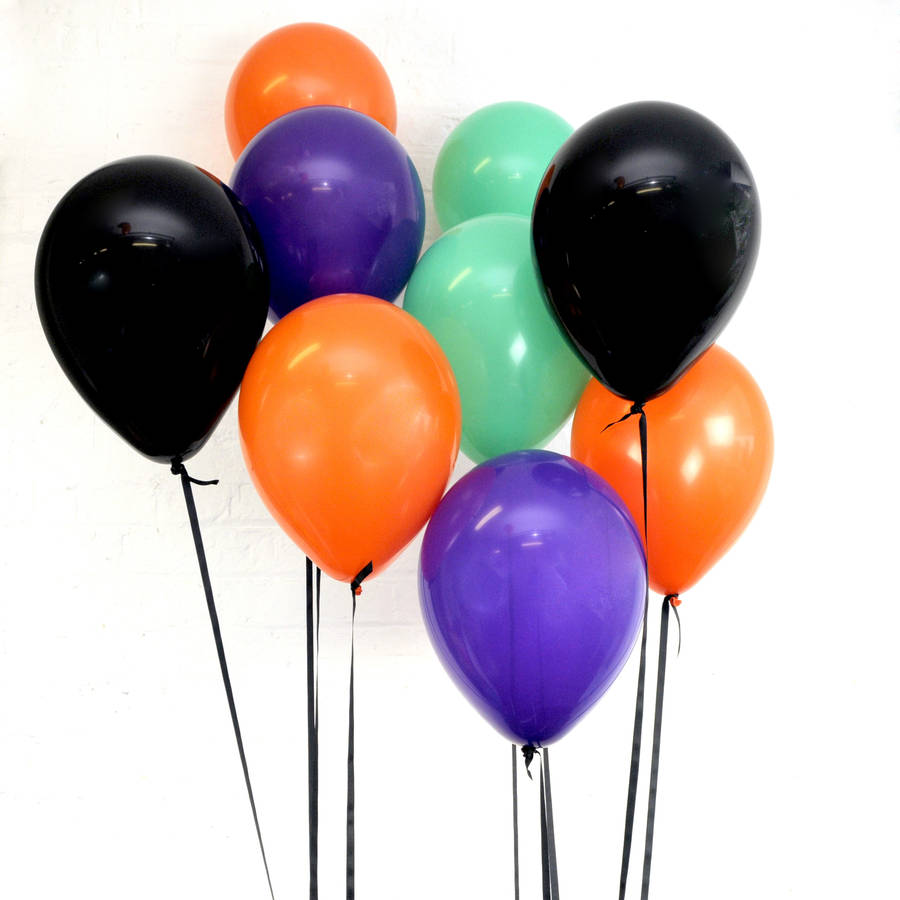 halloween party balloons by peach blossom