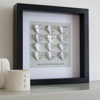 Your Song Personalised Artwork In White, 7 of 12