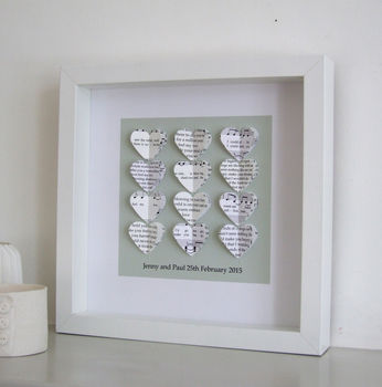 Your Song Personalised Artwork In White, 8 of 12
