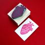 Anatomical Heart Rubber Stamp, thumbnail 1 of 2