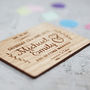 Floral Wooden Save The Date, thumbnail 2 of 3