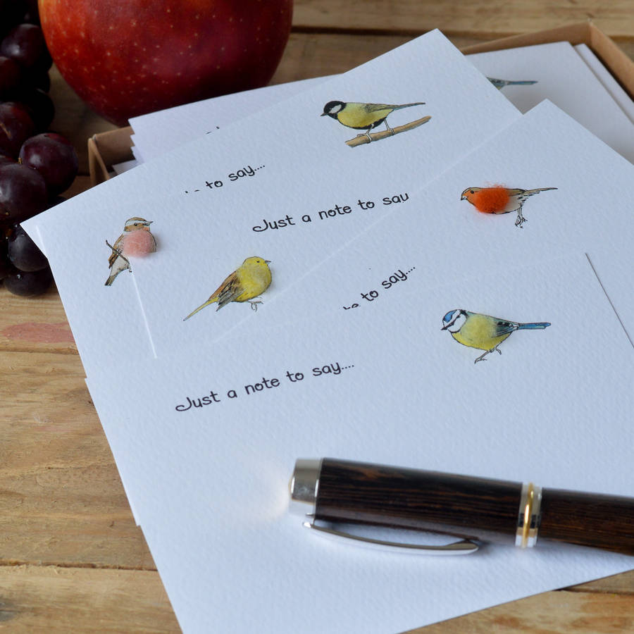 Set Of 10 Garden Bird Notecards, 1 of 7