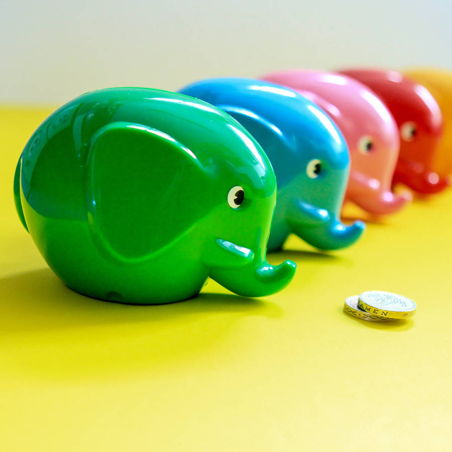 retro style elephant money box by berylune