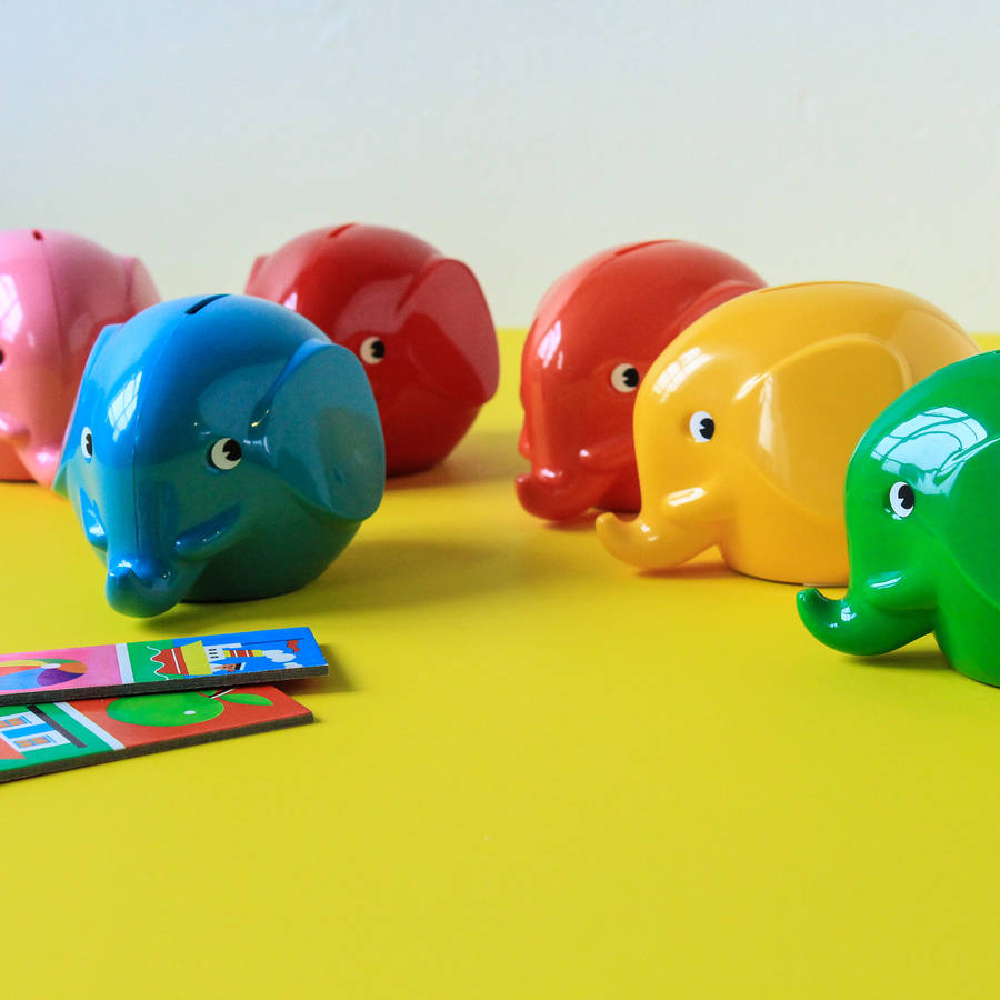 retro style elephant money box by berylune