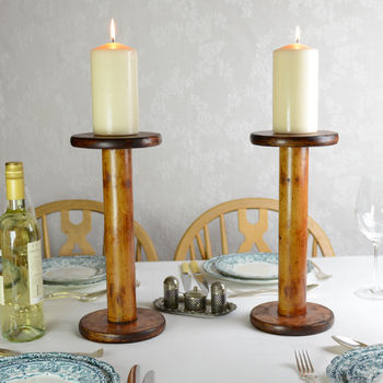 Recycled Bobbin Candlestick, 4 of 4