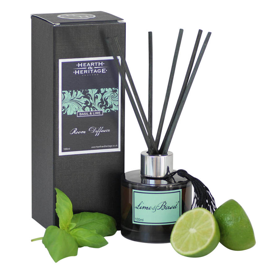 Lime And Basil Scented Room Diffuser By Hem Studios