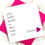 'Truly Madly Deeply' Personalised Love Card, thumbnail 3 of 3